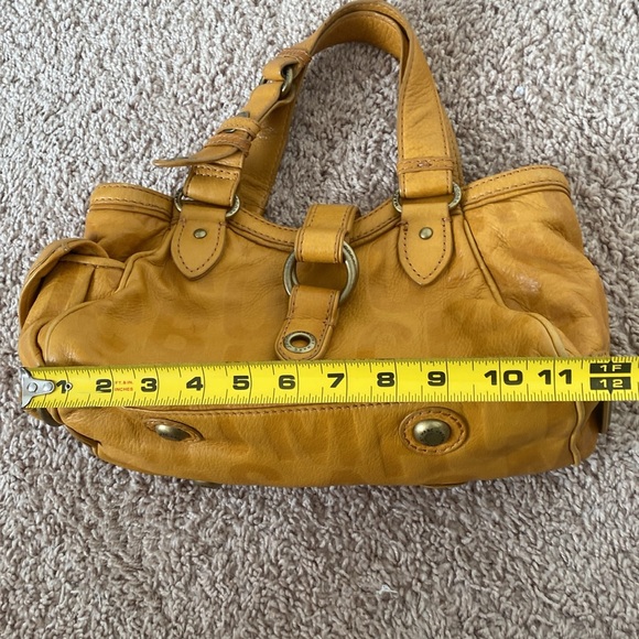 Marc by Marc Jacobs Bag Embossed Leather Satchel Honey Mustard Yellow - Picture 16 of 16